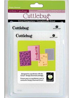 Simply Charmed - Cuttlebug Cricut Companion Embossing Folder Bundle Set of 4